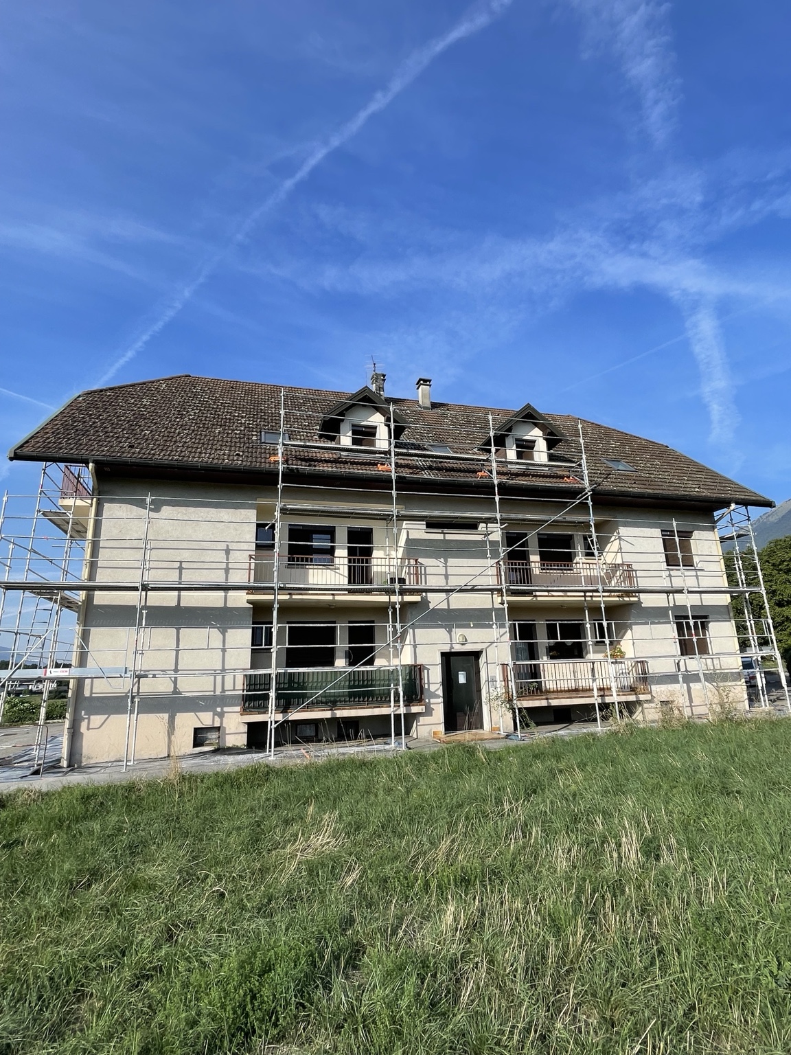 Avant l’isolation extérieure : façade du bâtiment
