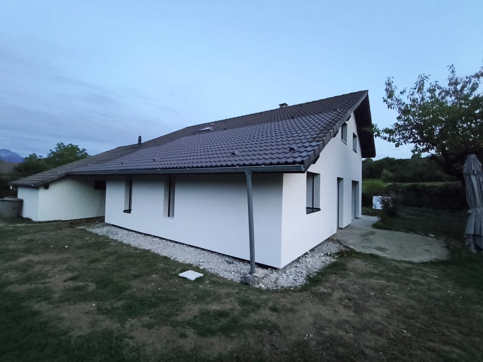 Vue d’ensemble de l’enveloppe extérieure après travaux.