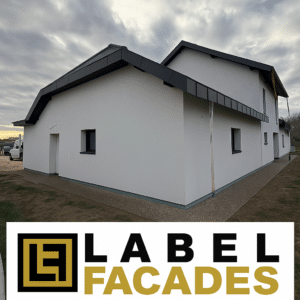 Isolation extérieure en laine de roche 160 mm Ecorock Duo – Label Facades