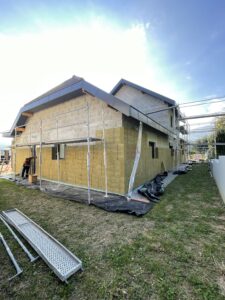 Isolation extérieure en laine de roche 160 mm Ecorock Duo – Label Facades