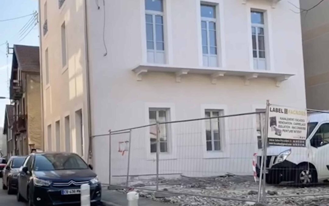 Réfection de façades chantier centre ville 73100 Aix les Bains – Savoie